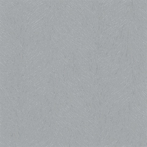 Grey Metallic Abstract Textured Branches Wallpaper