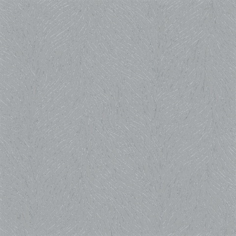 Grey Metallic Abstract Textured Branches Wallpaper