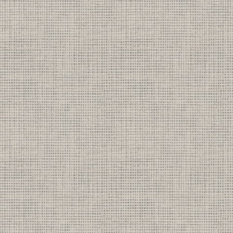 Grey Nimmie Grey Faux Basketweave Wallpaper