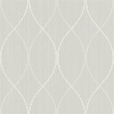 Grey Ogee Lines On Textured Lines Wallpaper