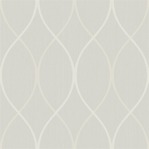 Grey Ogee Lines On Textured Lines Wallpaper
