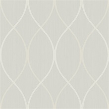 Grey Ogee Lines On Textured Lines Wallpaper