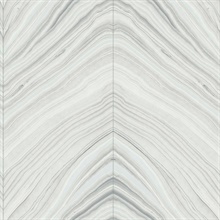 Grey Onyx Strata Marble Stone Stripe Wallpaper