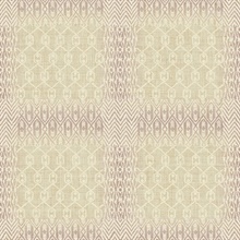 Grey & Purple Commercial Geometric Patchwork Wallpaper