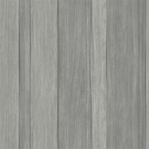 Grey Radnor Faux Wood Plank Wallpaper