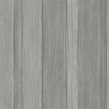 Grey Radnor Faux Wood Plank Wallpaper