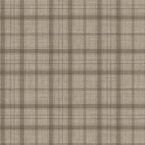 Grey Ralph Plaid Wallpaper