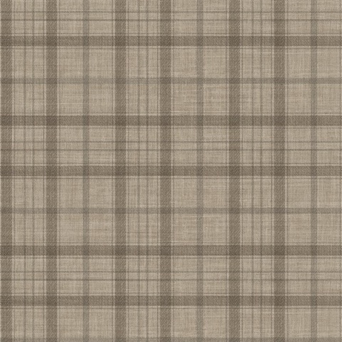 Grey Ralph Plaid Wallpaper