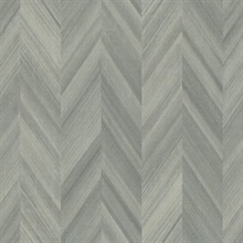 Grey Seesaw Chevron Stripe Wallpaper