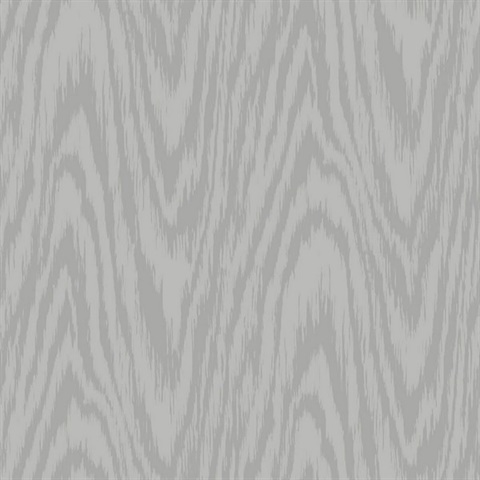 Grey Shimmering Faux Woodgrain Wallpaper