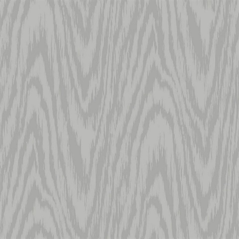 Grey Shimmering Faux Woodgrain Wallpaper