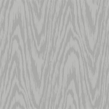 Grey Shimmering Faux Woodgrain Wallpaper
