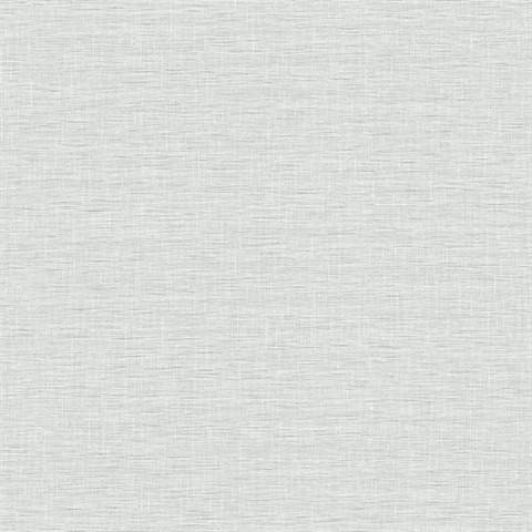 Grey Silk Faux Linen Weave Wallpaper