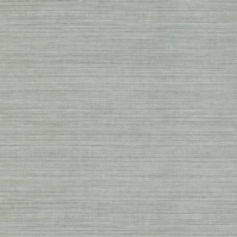 Grey Silk Textured Faux Fabric Wallpaper