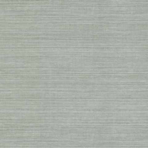 Grey Silk Textured Faux Fabric Wallpaper