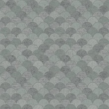 Grey & Silver Mermaid Scales Wallpaper