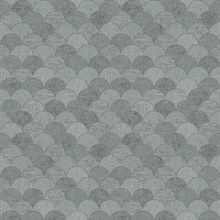 Grey &amp; Silver Mermaid Scales Wallpaper