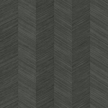 Grey Sisal Vertical Chevron Stripe Wallpaper