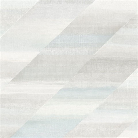 Grey & Sky Blue Commercial Rainbow Wallpaper