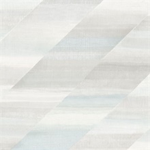 Grey & Sky Blue Commercial Rainbow Wallpaper