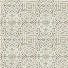 Grey Sonoma Grey Spanish Tile Wallpaper