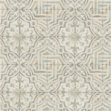 Grey Sonoma Grey Spanish Tile Wallpaper