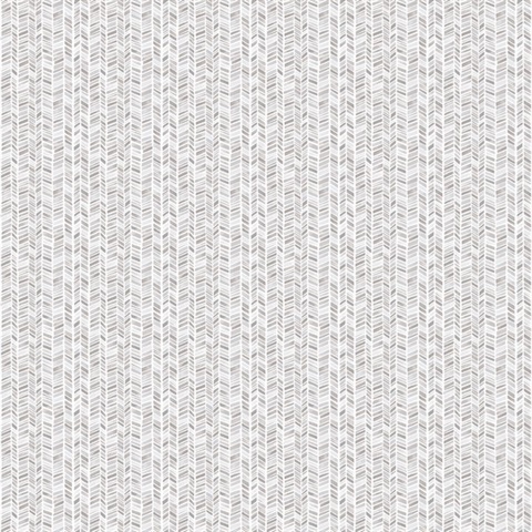 Grey Stained Glass Chevron Stripe Wallpaper