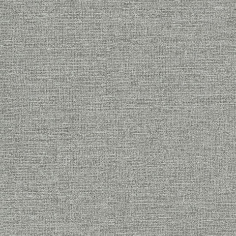 Grey Stratum Textured Linen Wallpaper