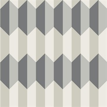 Grey & Taupe Charleston 3D Geometric Wallpaper