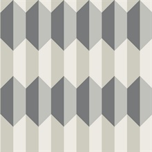 Dark Blue & Burnt Orange Charleston 3D Geometric Wallpaper