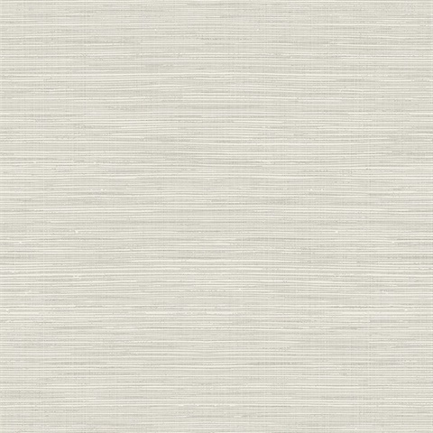 Grey, Taupe & White Textured Faux Linen Wallpaper