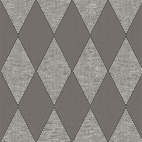 Grey Textured Diamond Wallpaper