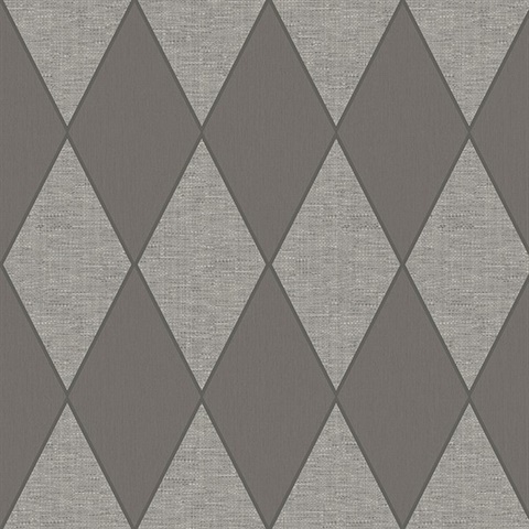 Grey Textured Diamond Wallpaper