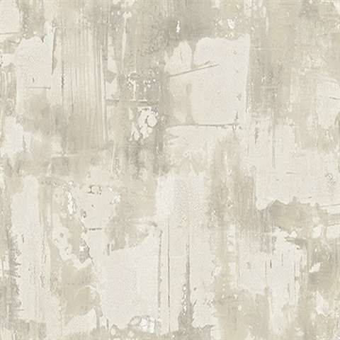 Grey Textured Faux Stucco Wallpaper