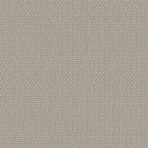 Grey Textured Geometric Oval  Wallpaper