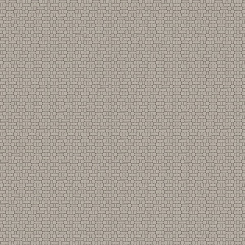 Grey Textured Geometric Oval  Wallpaper