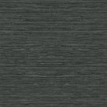 Grey Textured Grasscloth Wallpaper
