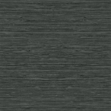 Grey Textured Grasscloth Wallpaper