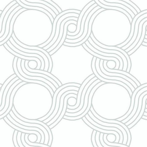 Grey The Twist Geometric Wallpaper