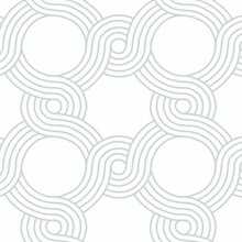 Grey The Twist Geometric Wallpaper