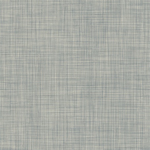 Grey Traverse Crosshatch Linen Wallpaper