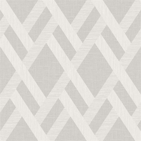 Grey Trellis Wallpaper