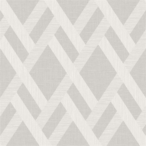 Grey Trellis Wallpaper