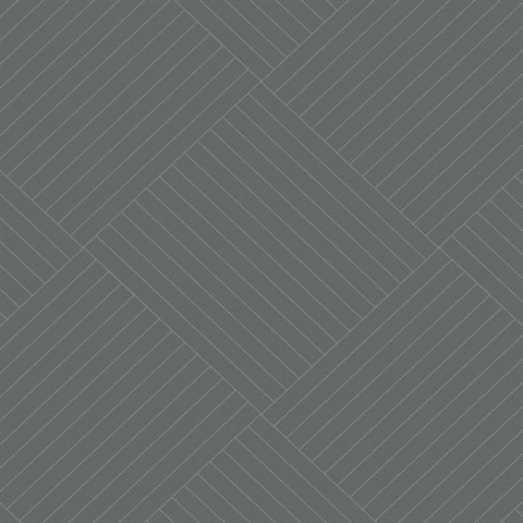 Grey Twisted Tailor Geometric Wallpaper