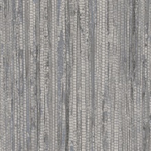 Grey Vertical Faux Grasscloth