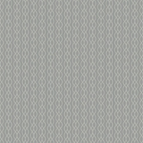 Grey Vertical Infinity Stripe Wallpaper