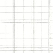 Grey & White Farmhouse Plaid Wallpaper