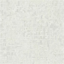 Grey & White Geometric Modern Maze Wallpaper