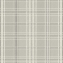 Grey &amp; White Textured Plaid Wallpaper