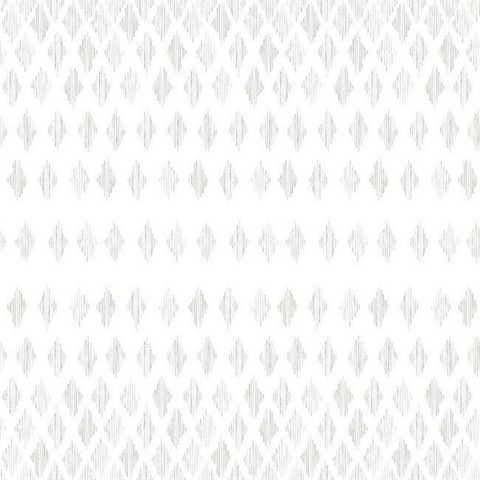 Grey & Whte Diamond Ombre Wallpaper